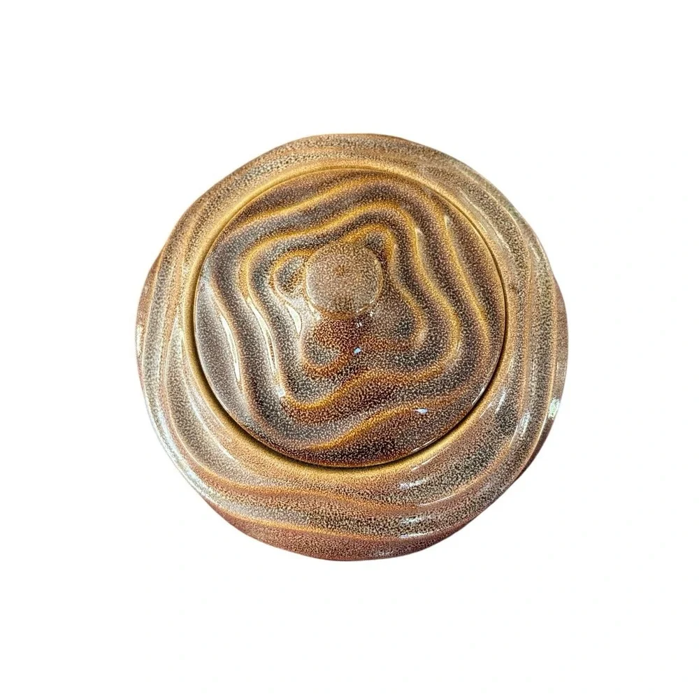 Fireside  Firepot‎ indoor/outdoor ceramic covered crock new